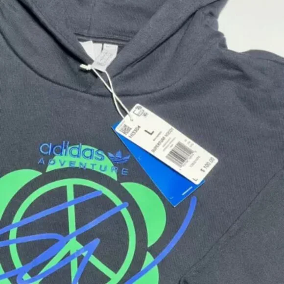 Adidas X Sean Wotherspoon Superturf Hoodie Men Sz: L Black Multicolor HI… - Picture 3 of 8